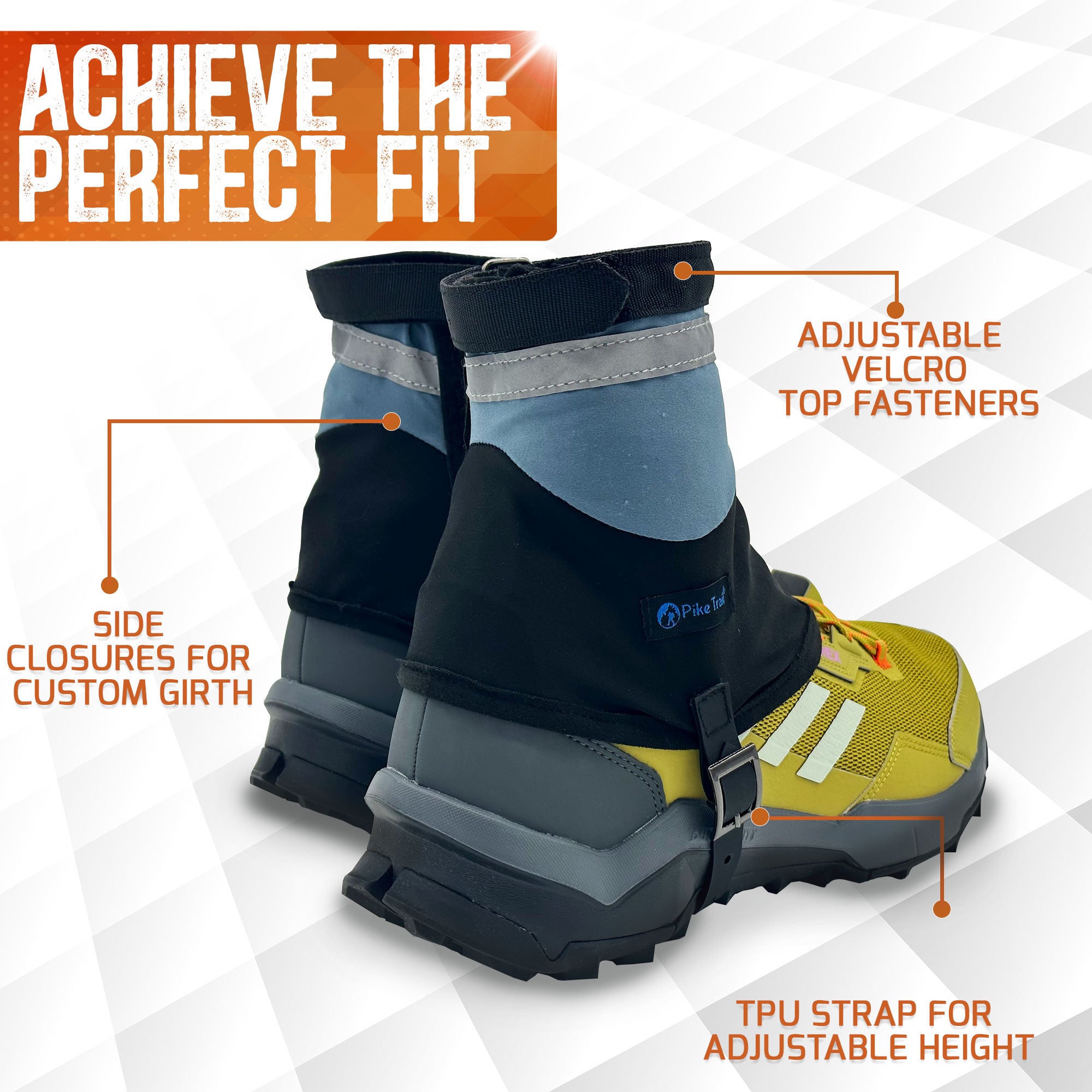 Pike Trail Low Cut Running Thru-Hiker Gaiters