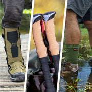 Pike Trail "Ranger" Bundle: Snake Gaiters - Waterproof Socks - Trekking Poles