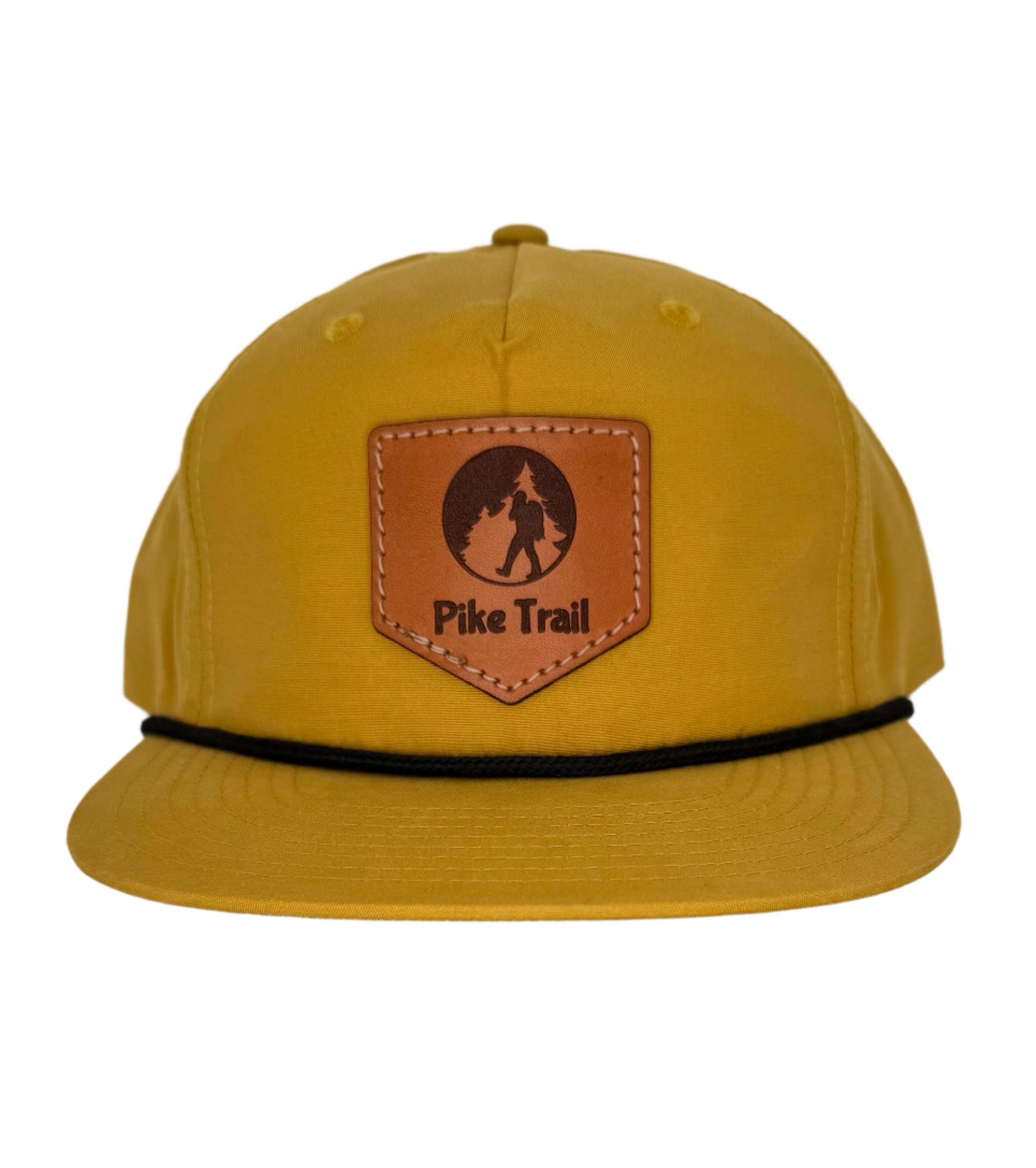 Pike Trail Rawhide Leather Patch Hats