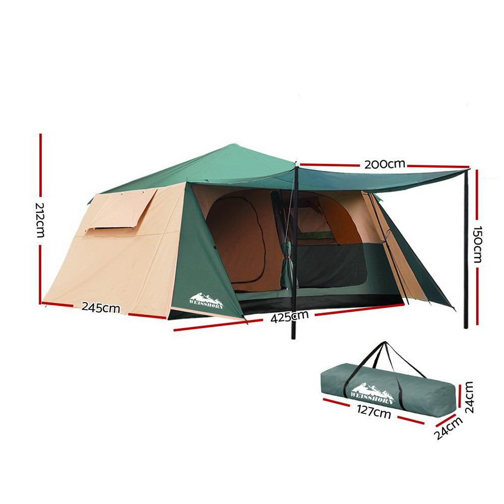 8 man pop up tent Weisshorn Instant Up Camping Tent 8 Person Pop up Tents Family Hiking –  Pike Trail