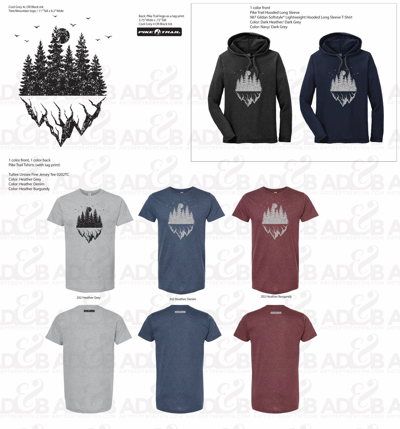 Pike Trail Camisetas cómodas y sudaderas con capucha sencillas