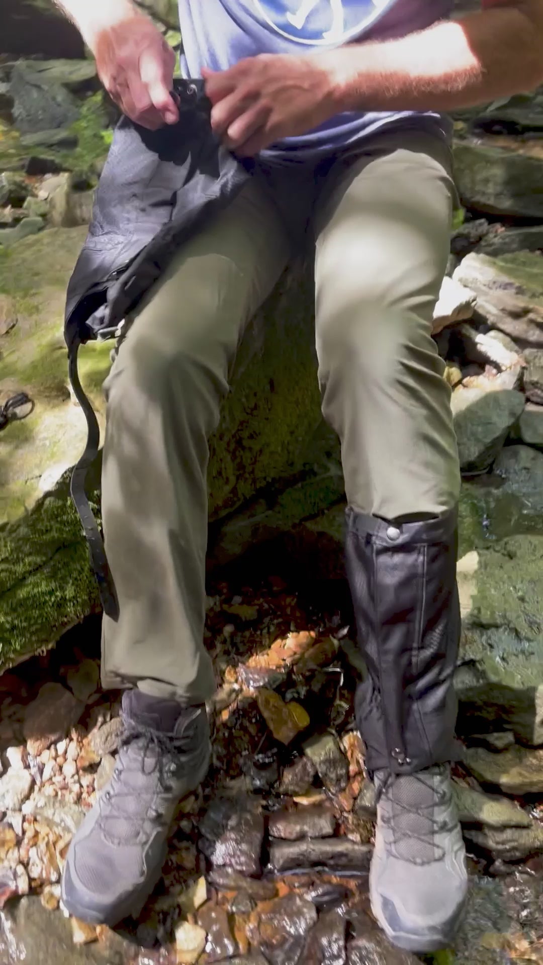 Load video: Pike Trail Hiking Leg Gaiters