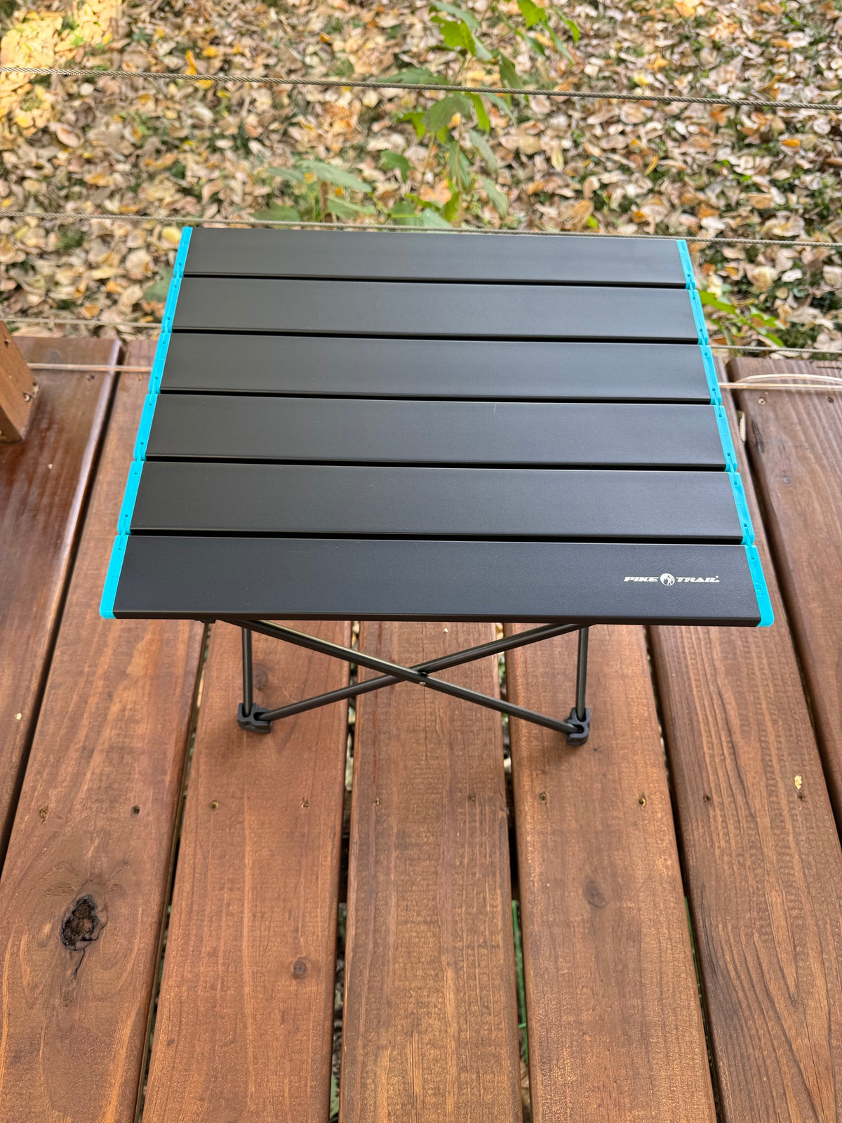 Pike Trail Compact Aluminum Camp Table – Roll-Up Folding Side Table