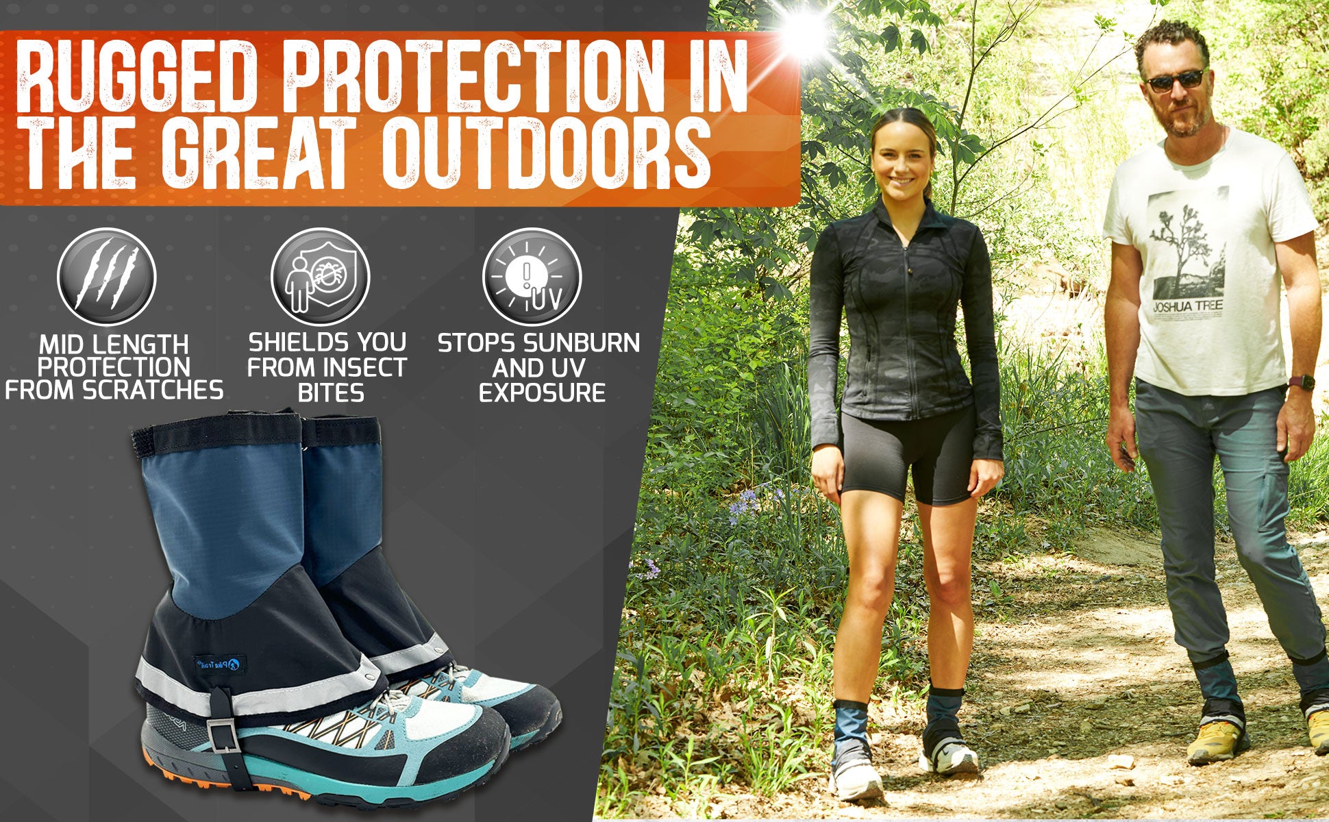 Pike Trail Mid Length Gaiters Small/Medium Adjustable Fit