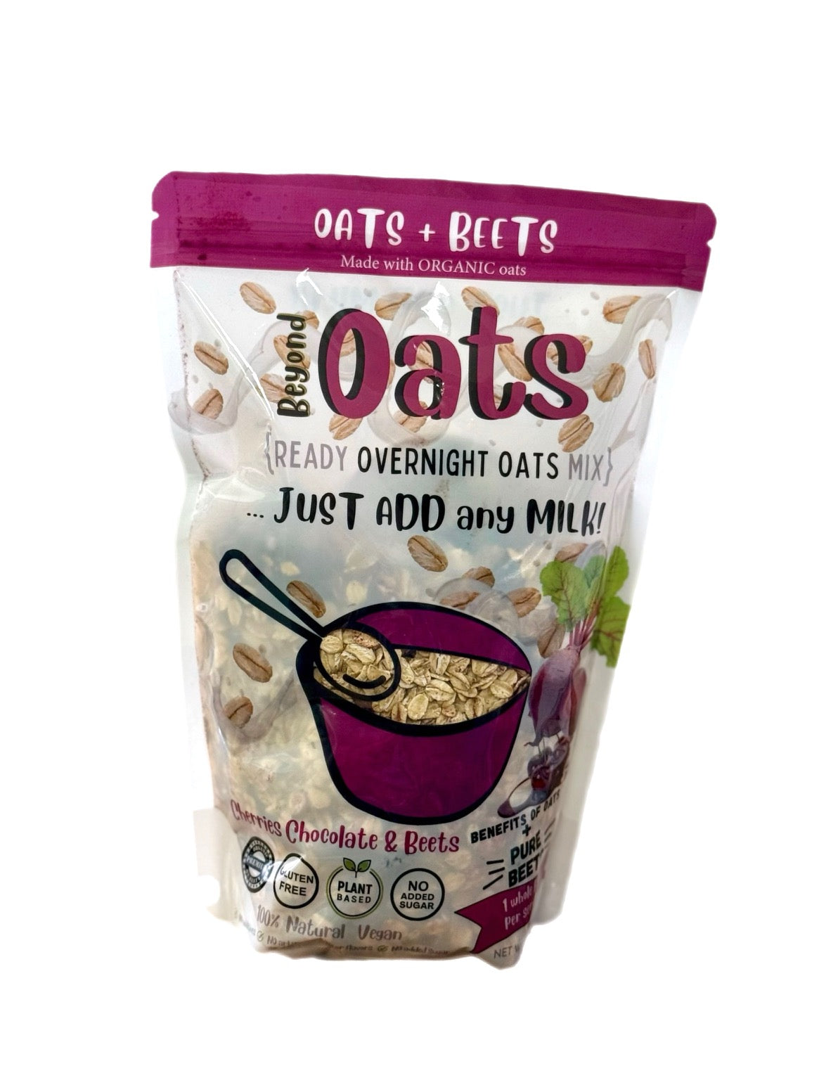 OATS + CHERRY CHOCOLATE & BEETS
