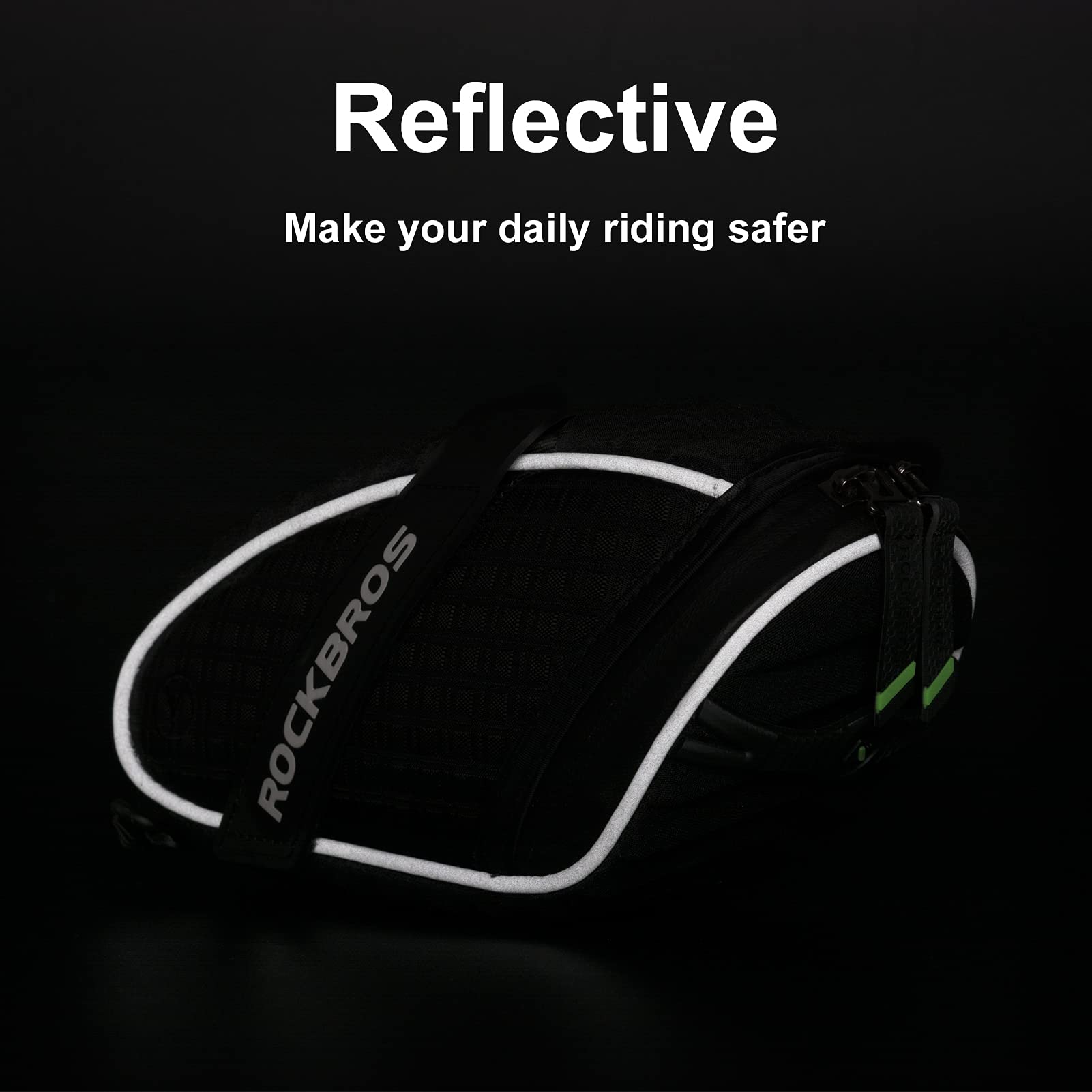 3D Shell Bike Saddle Bag Under Seat Storage Pack