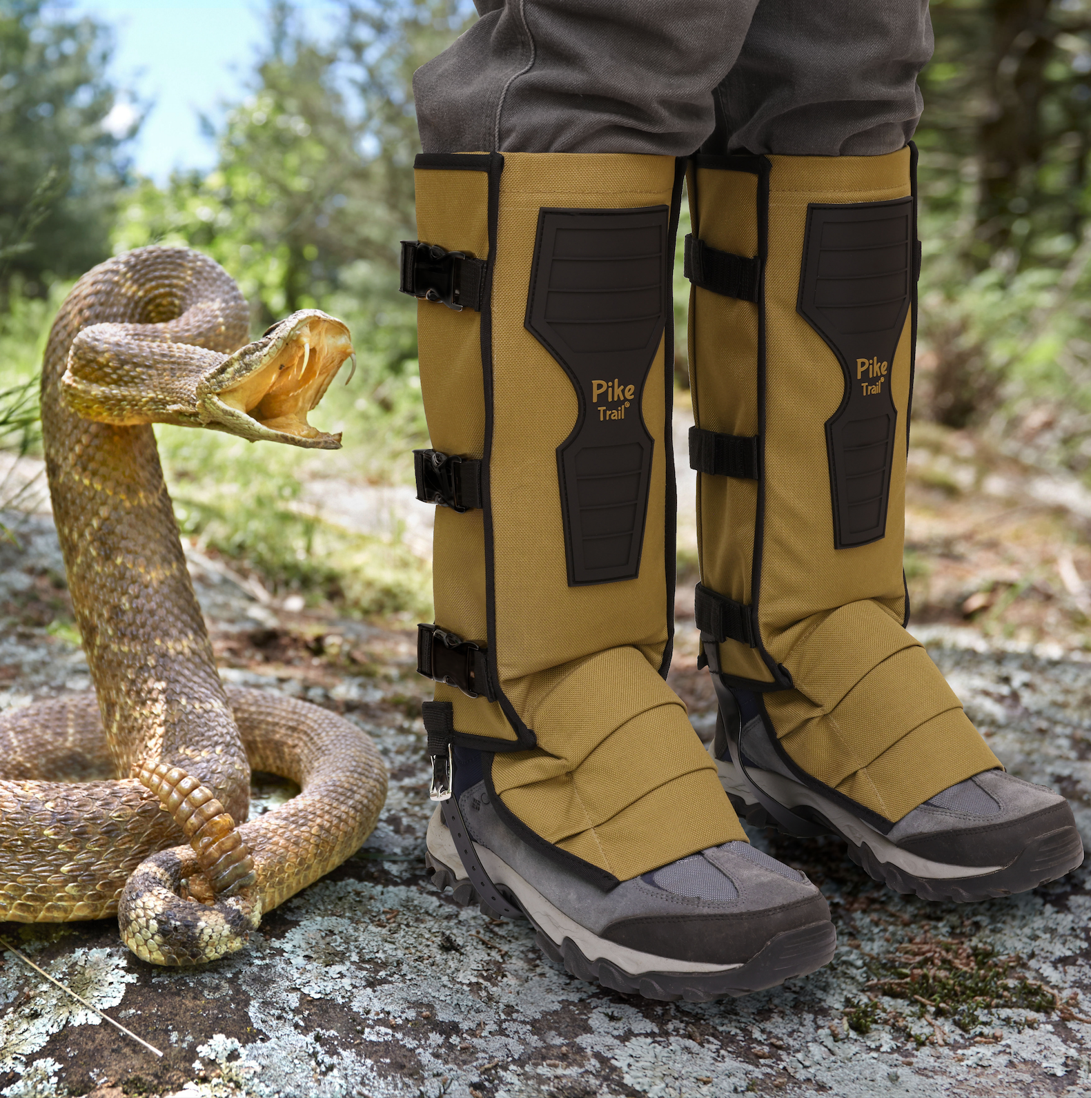 Pike Trail Snake Gaiters Leg Guards — snake-bite-resistant lower leg protection for hiking and hunting, product photo 7