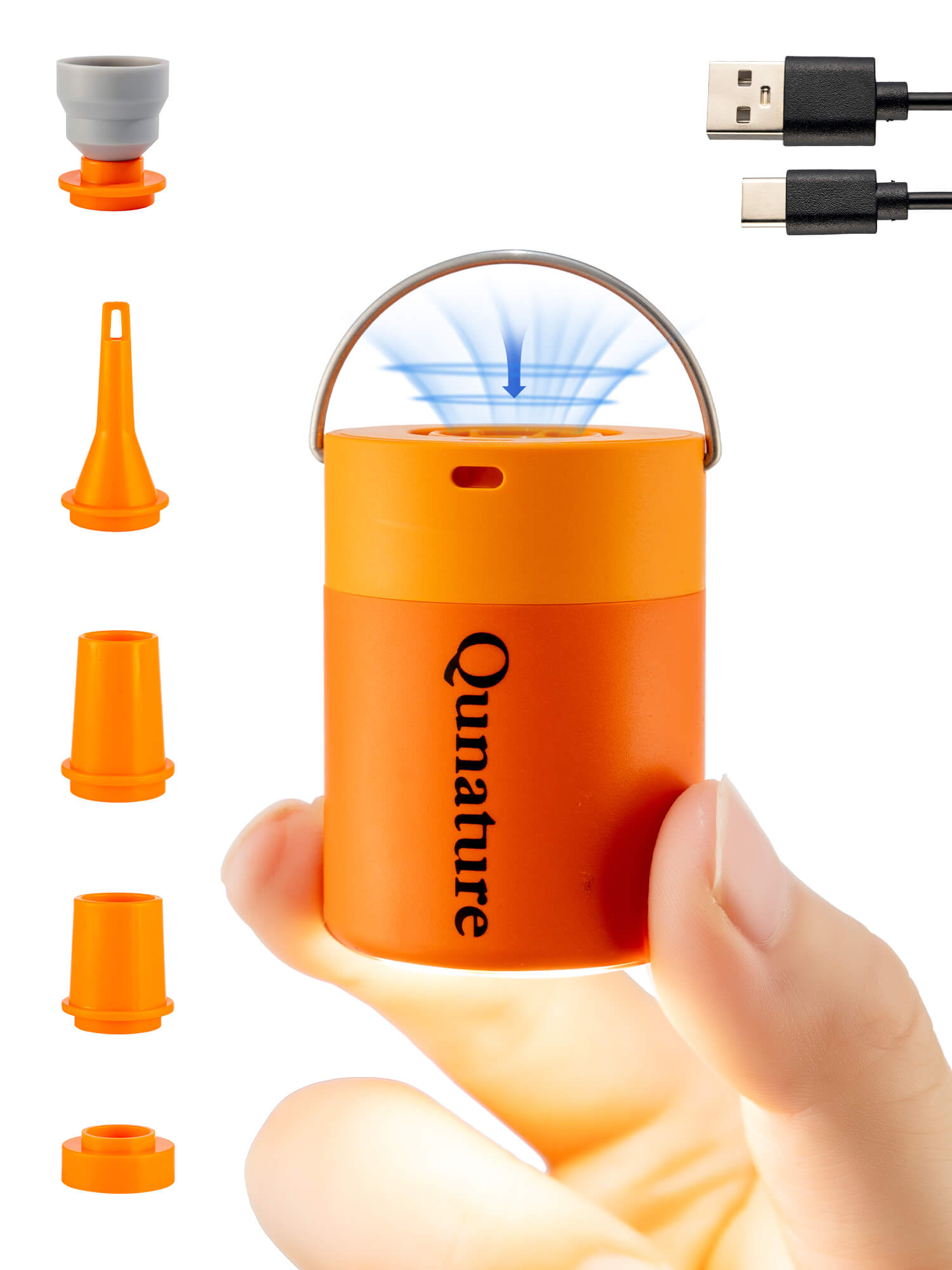 Qunature Mini Electric Air Pump for Camping & Outdoor Gear