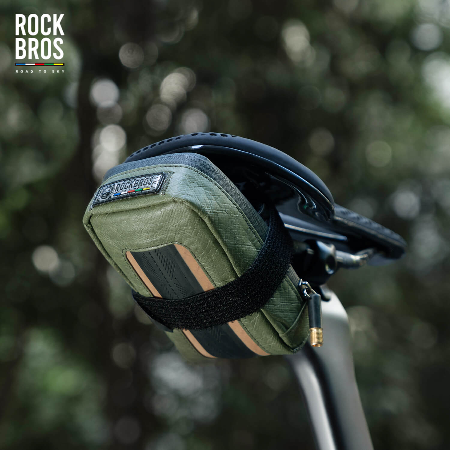ROAD TO SKY Recycled Tire Mini Bike Saddle Bag - 0.4L