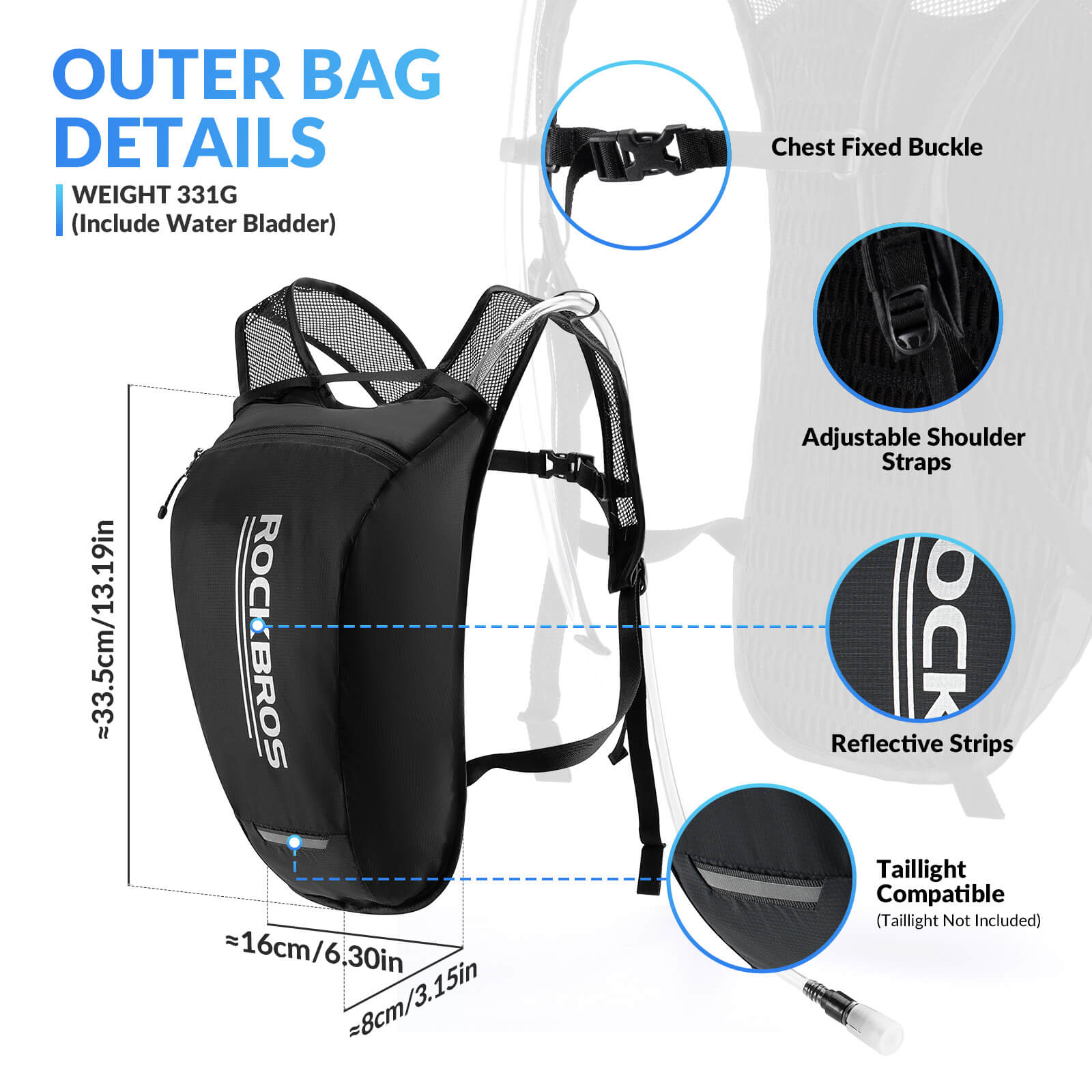 Hydration Backpack - 2L