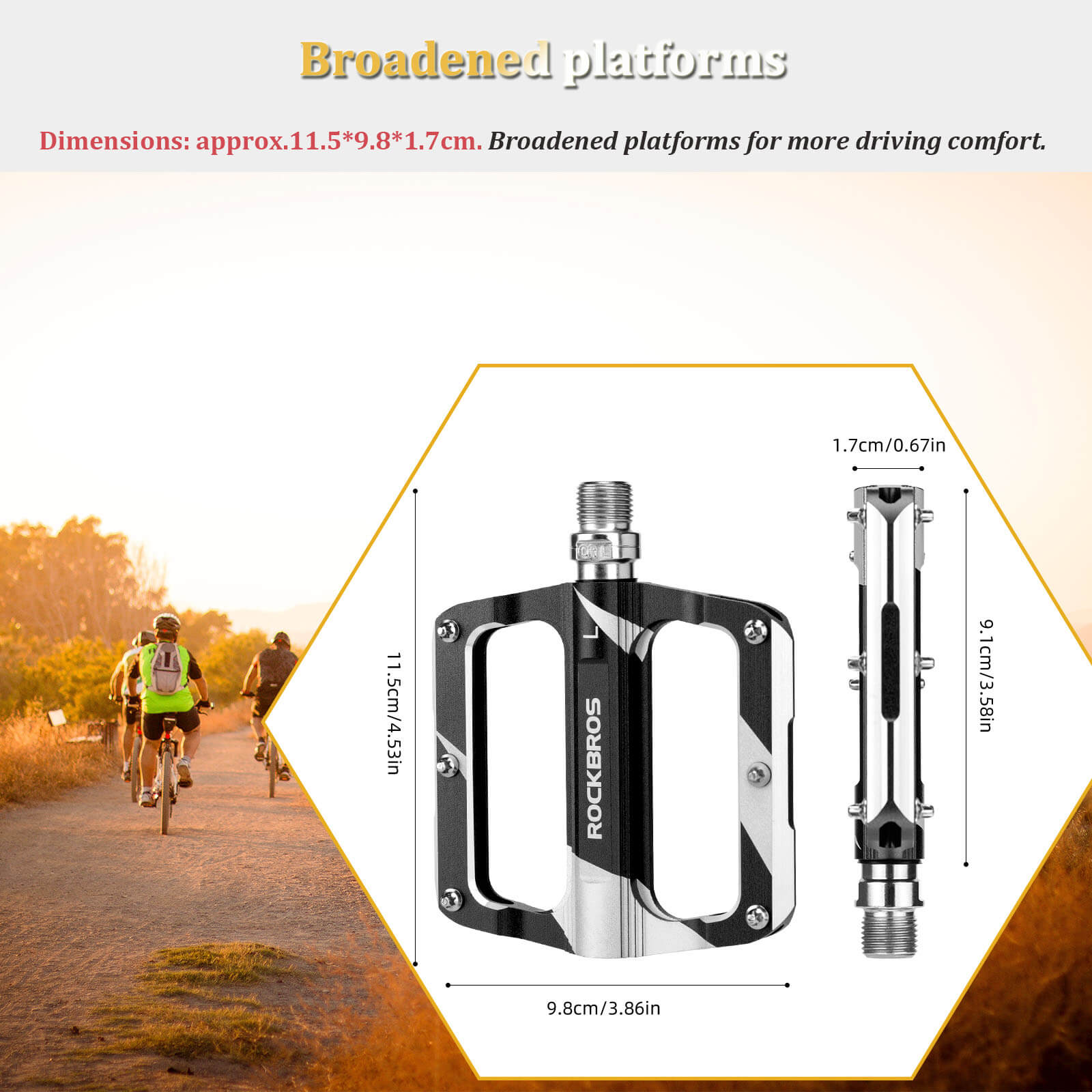 Aluminum Alloy Bearing Pedals - K306