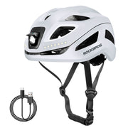 Bike Helmet with LED Front and Rear Light
