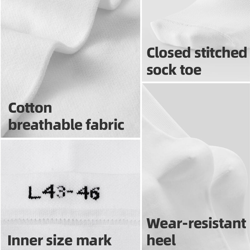 Moisture-Wicking Mid-Crew Athletic Socks