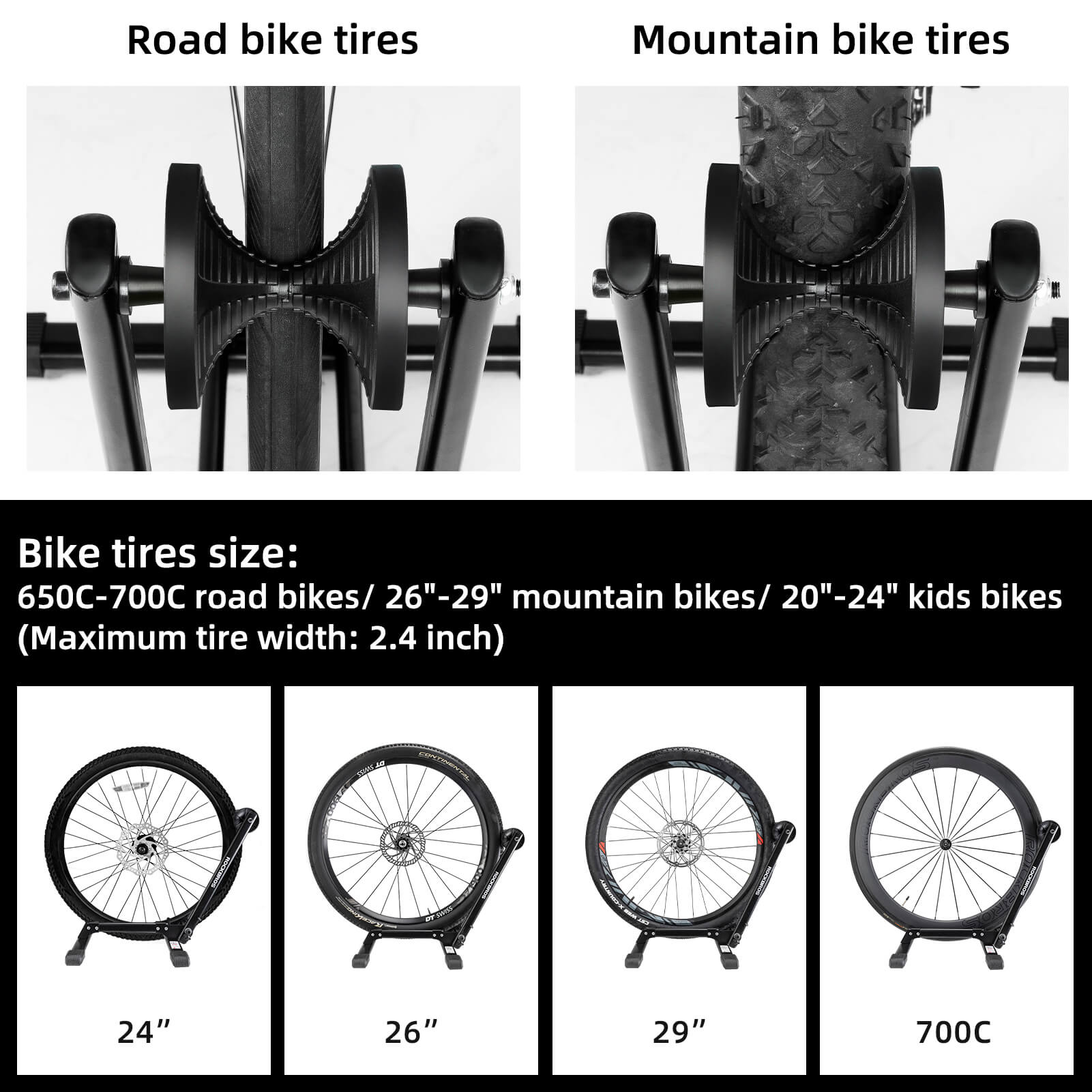 ROCKBROS Foldable Bike Stand Portable Bicycle Rack for Easy Storage