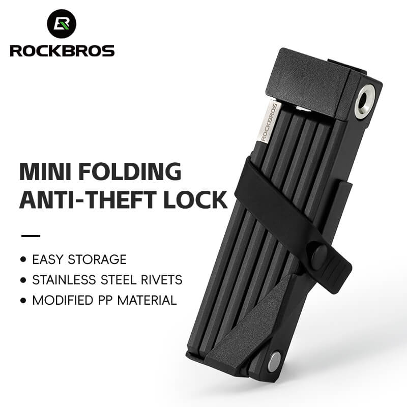 ROCKBROS Folding Bike Lock Key Type Anti-Theft Bicycle Lock