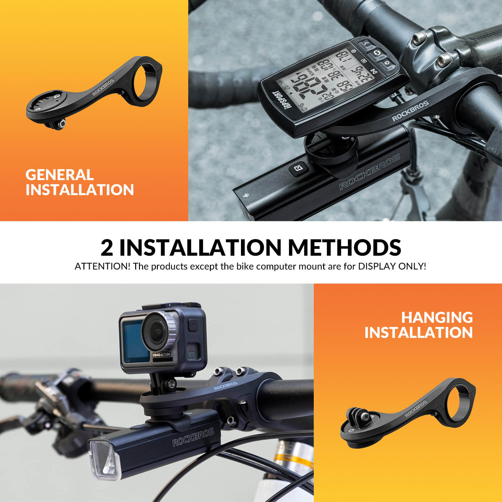 Multifunctional Bike Computer Mount