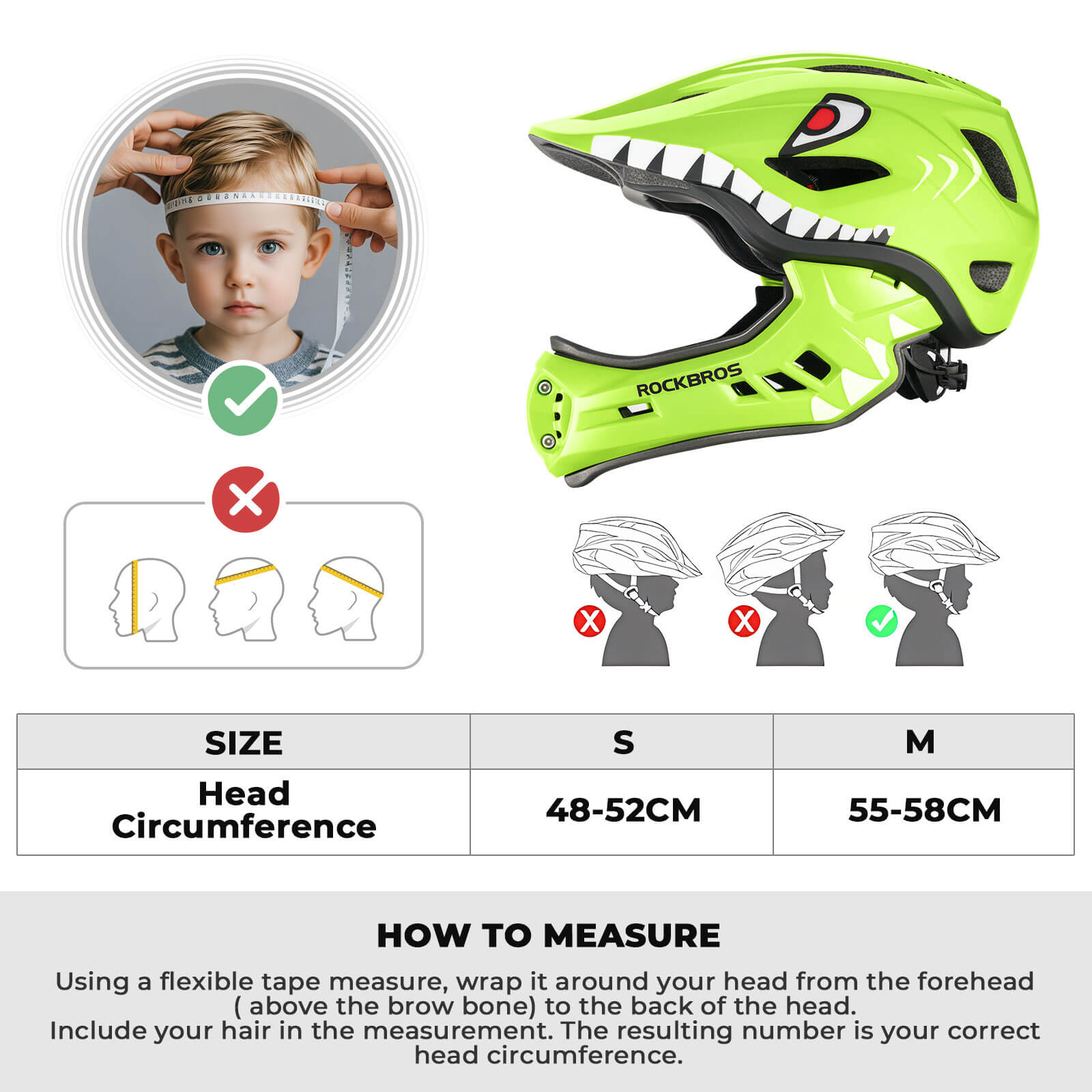 Kids Full-Face Bike Helmet