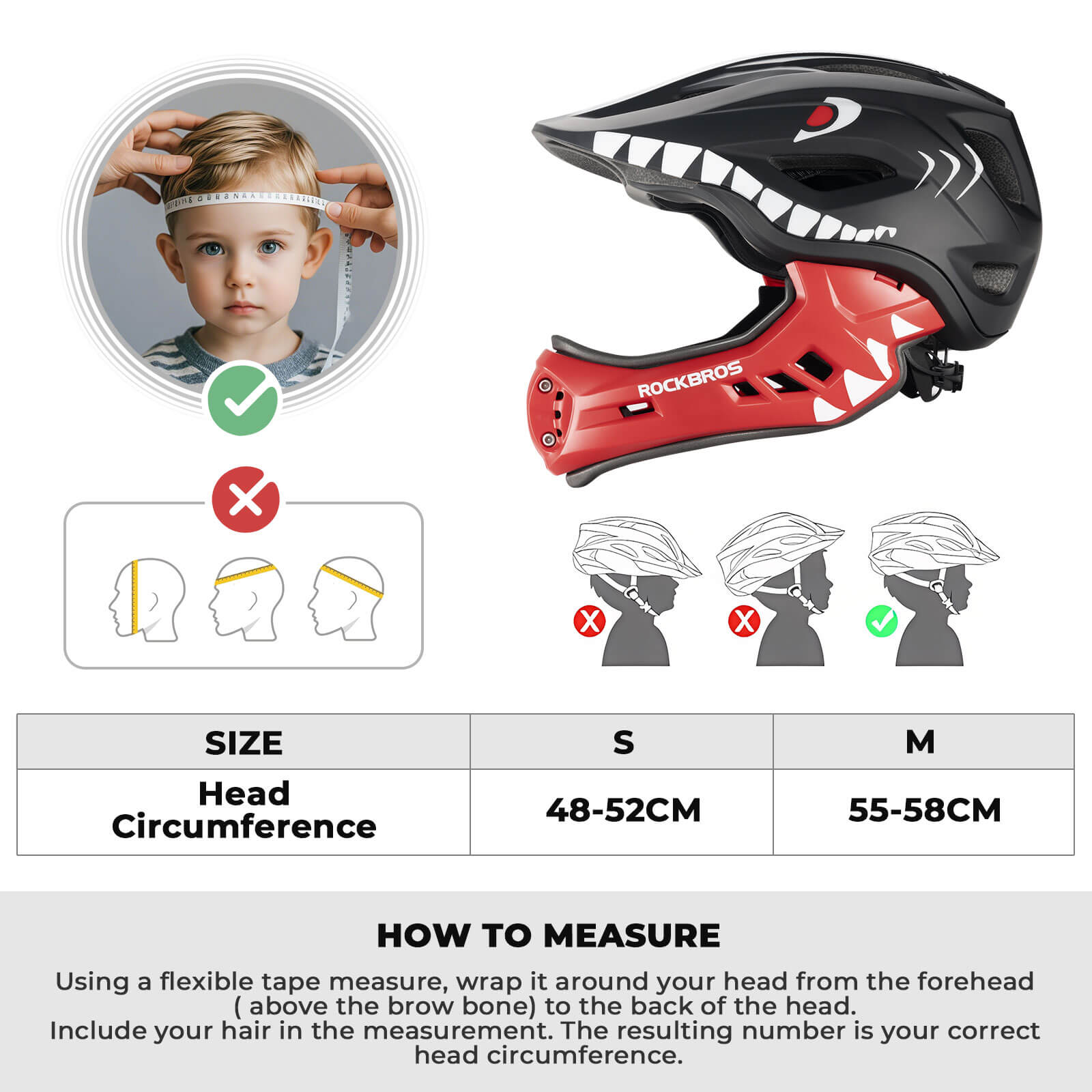 Kids Full-Face Bike Helmet
