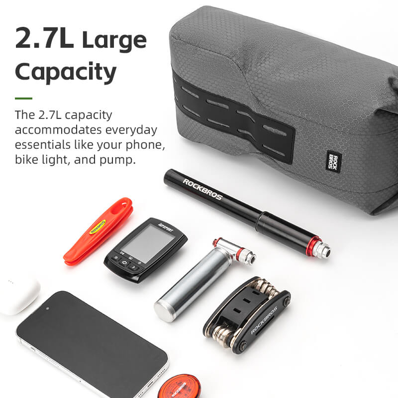 ROCKBROS Water-Resistant Front Fork Rack Bag for Bikepacking