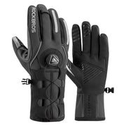 Long Finger Gloves with Fleece Lining & Lock Clip