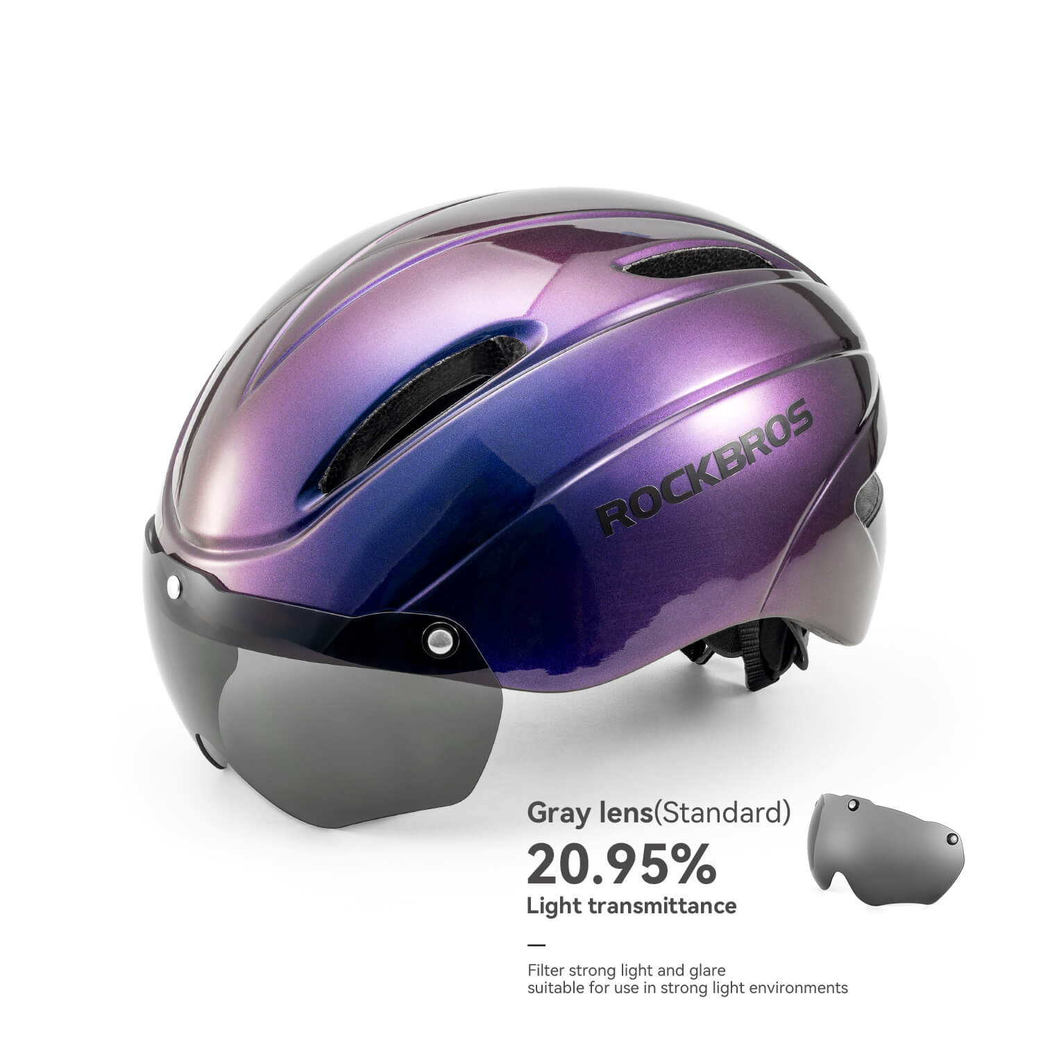 Trussier Magnetic Goggles Bike Helmet