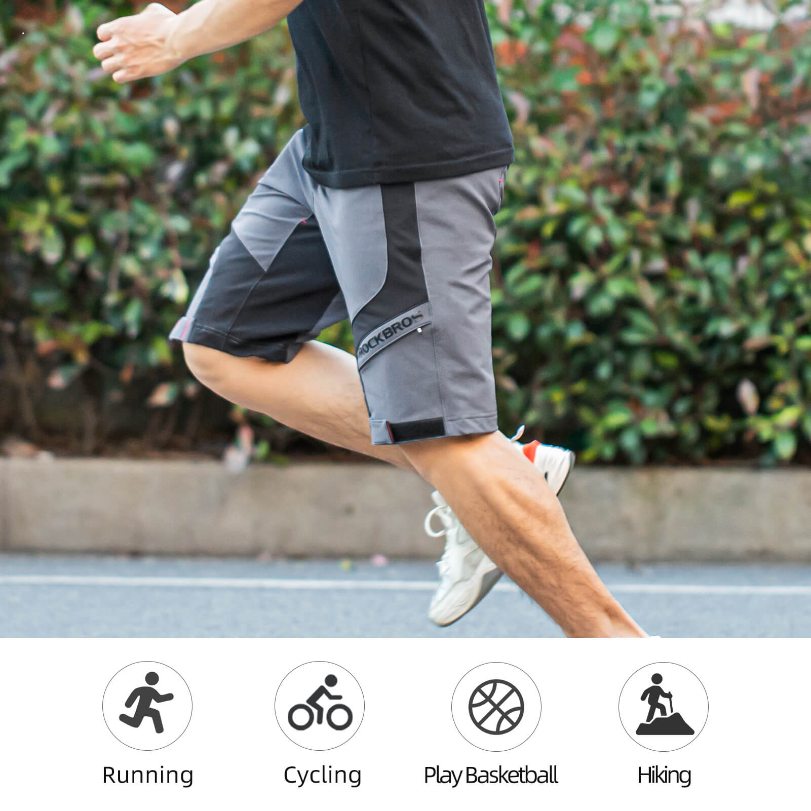 Men's MTB Shorts with Detachable 4D Padded Liner