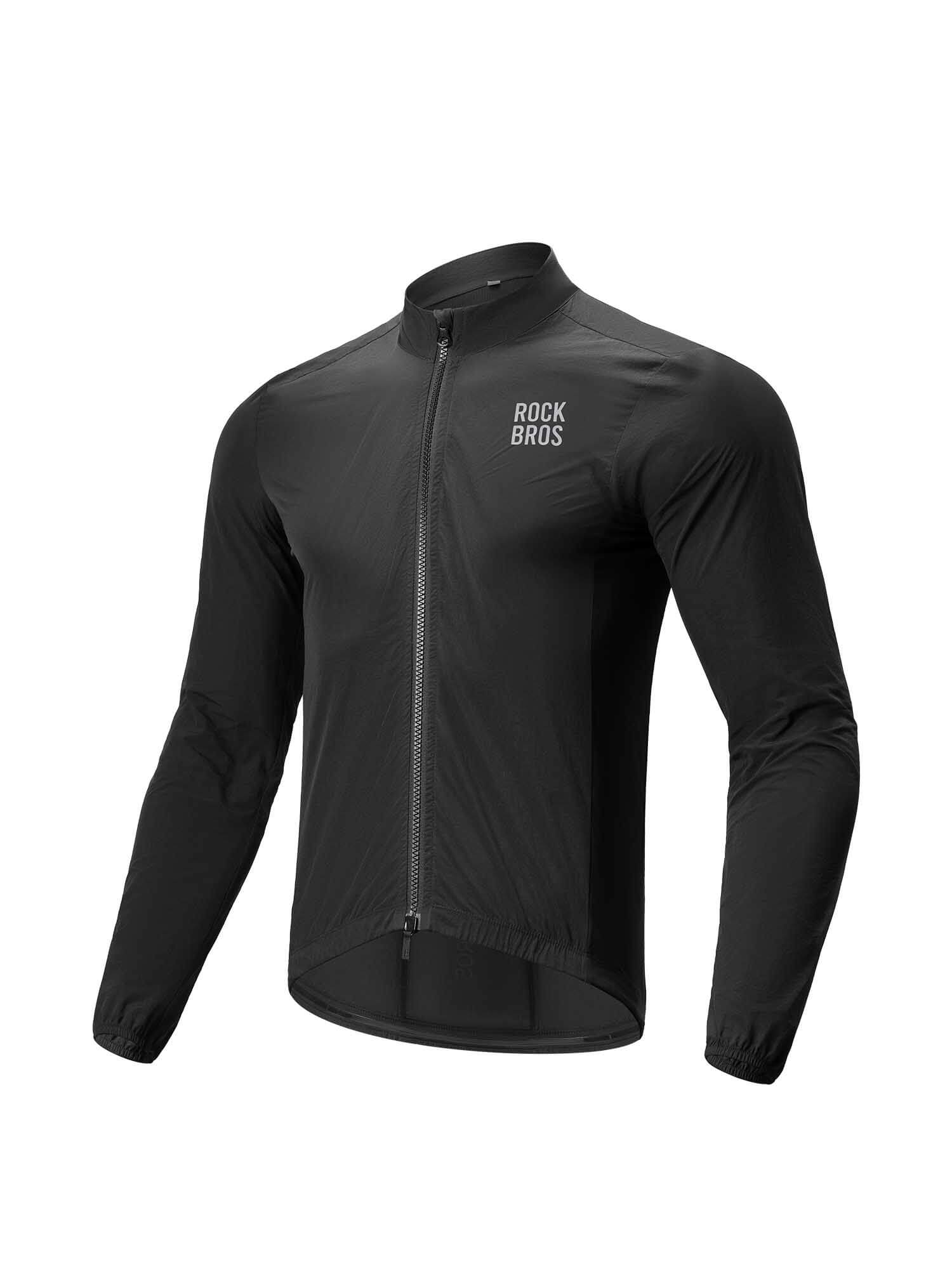 Men's Windproof Cycling Jacket Foldable Bike Windbreaker