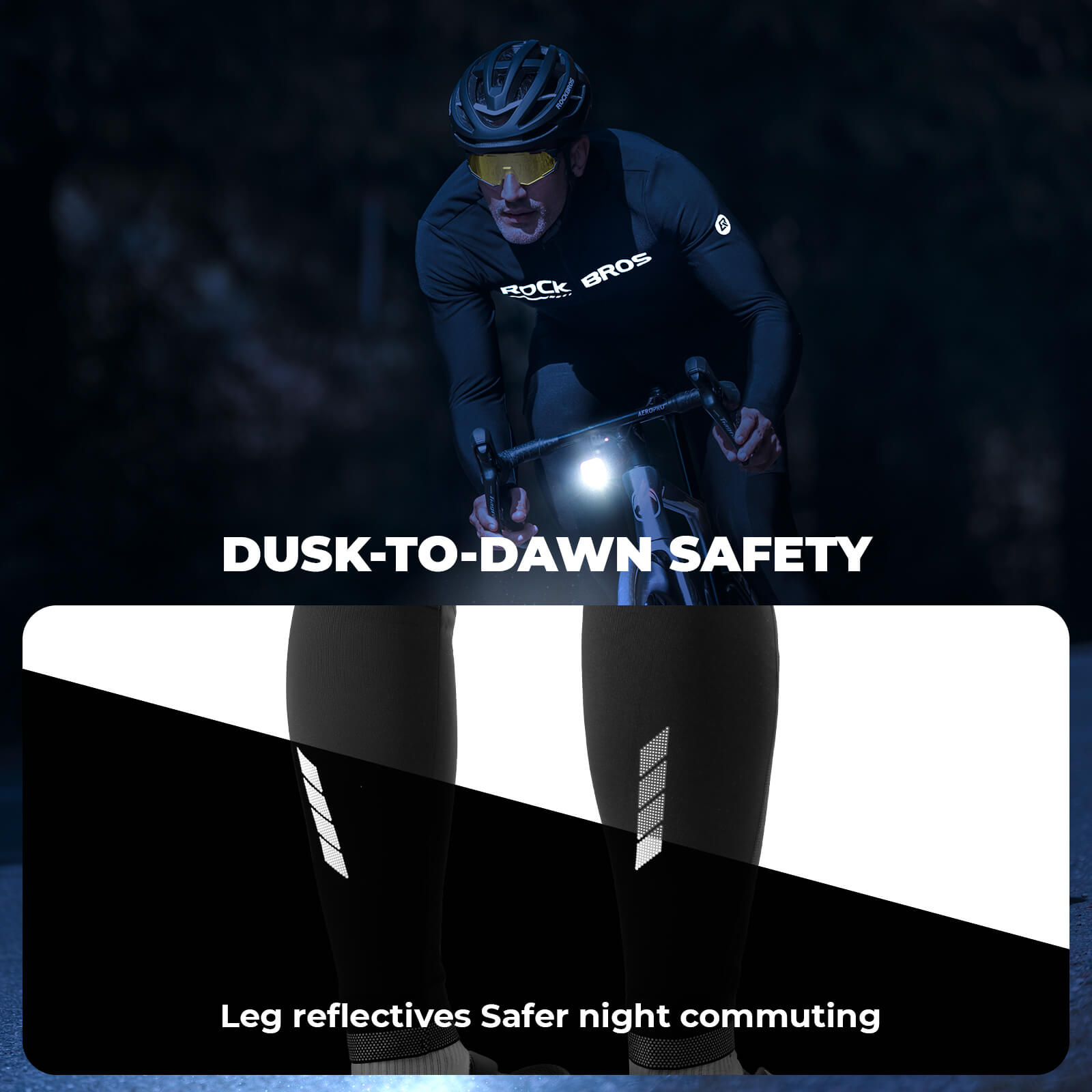 Men's Winter Cycling Tights with 4D Padded Seat