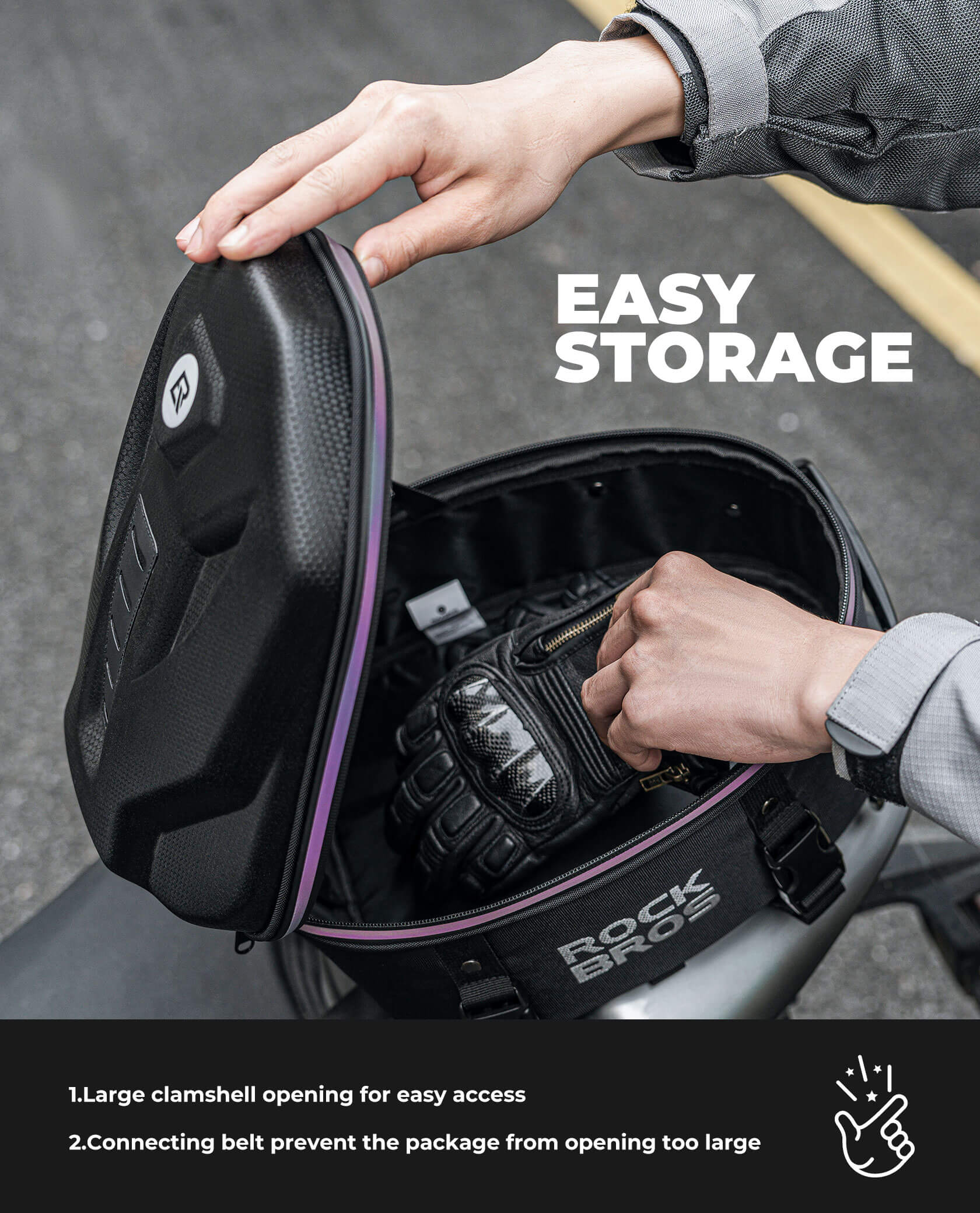 Motorcycle Hard Shell Tail Bag