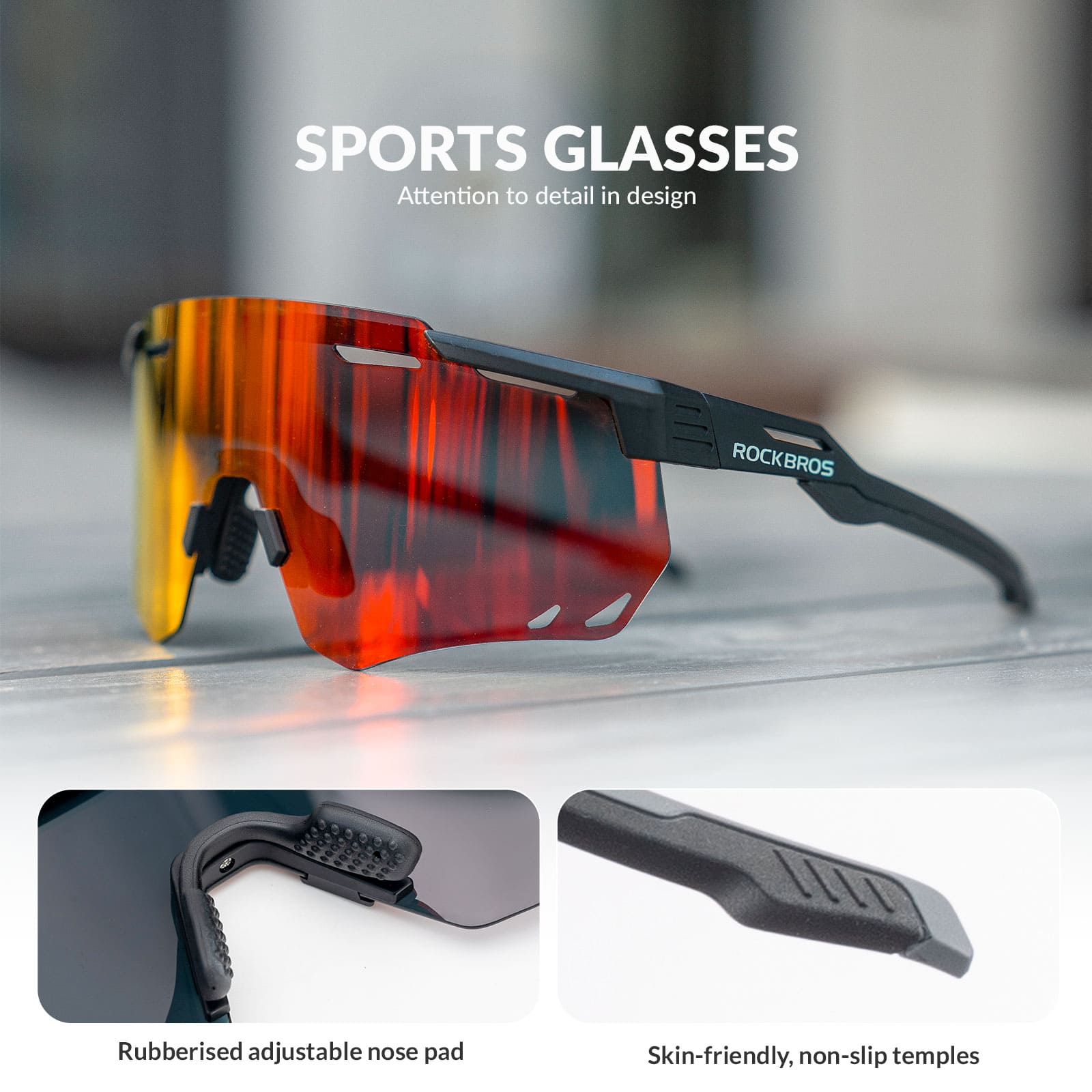 Polarized Windproof Cycling Glasses