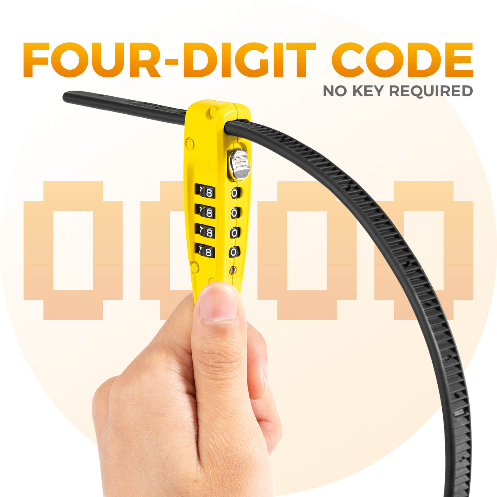 Portable Combination Cable Lock