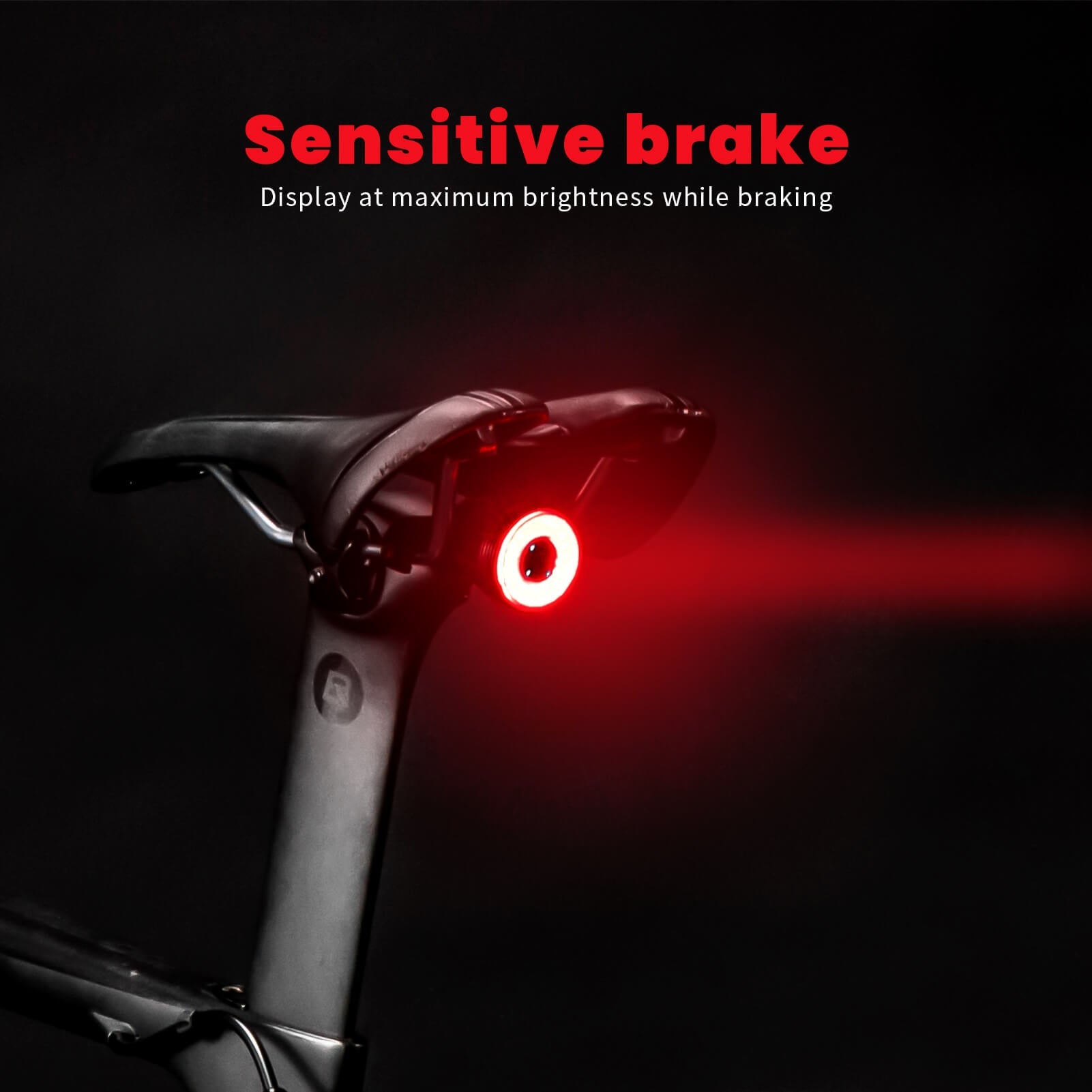 Q5 Smart Bike Tail Light with Brake Sensor