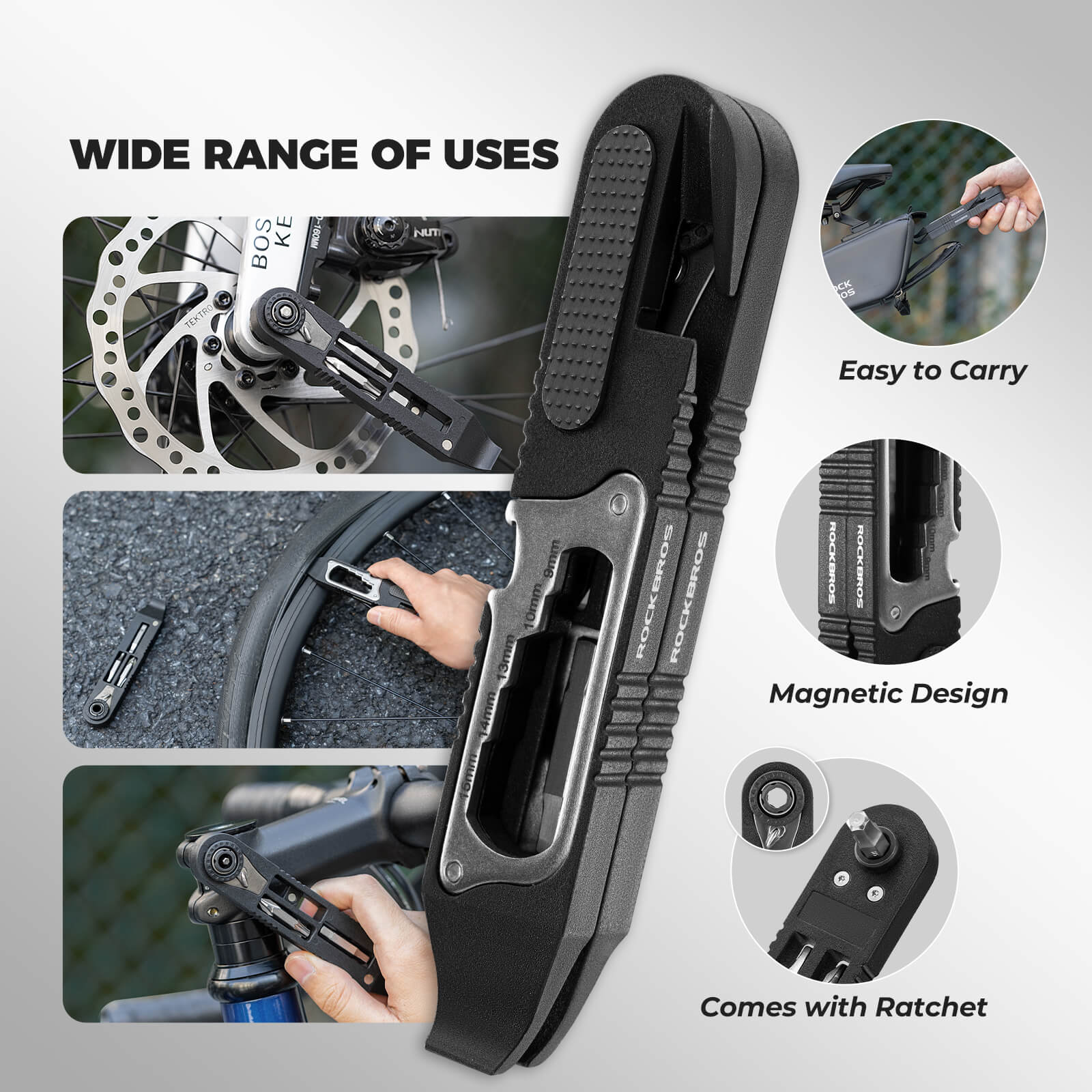 Ratchet Bike Tire Lever Set