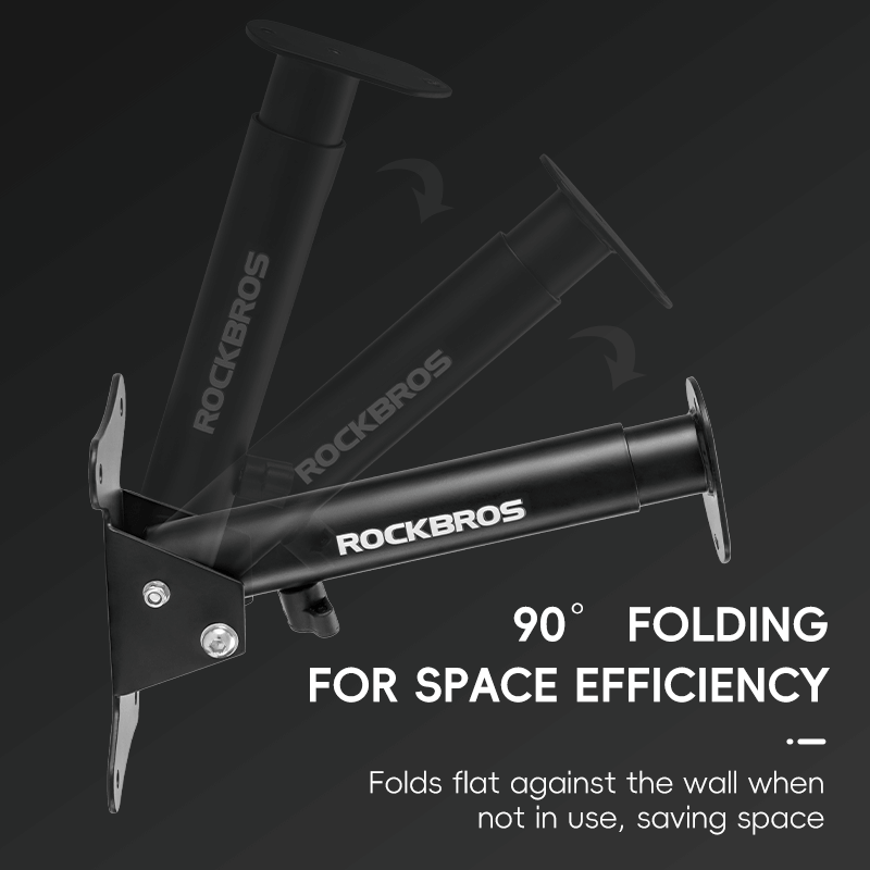 Retractable Wall-Mounted Bike Rack Space-Saving Bike Storage