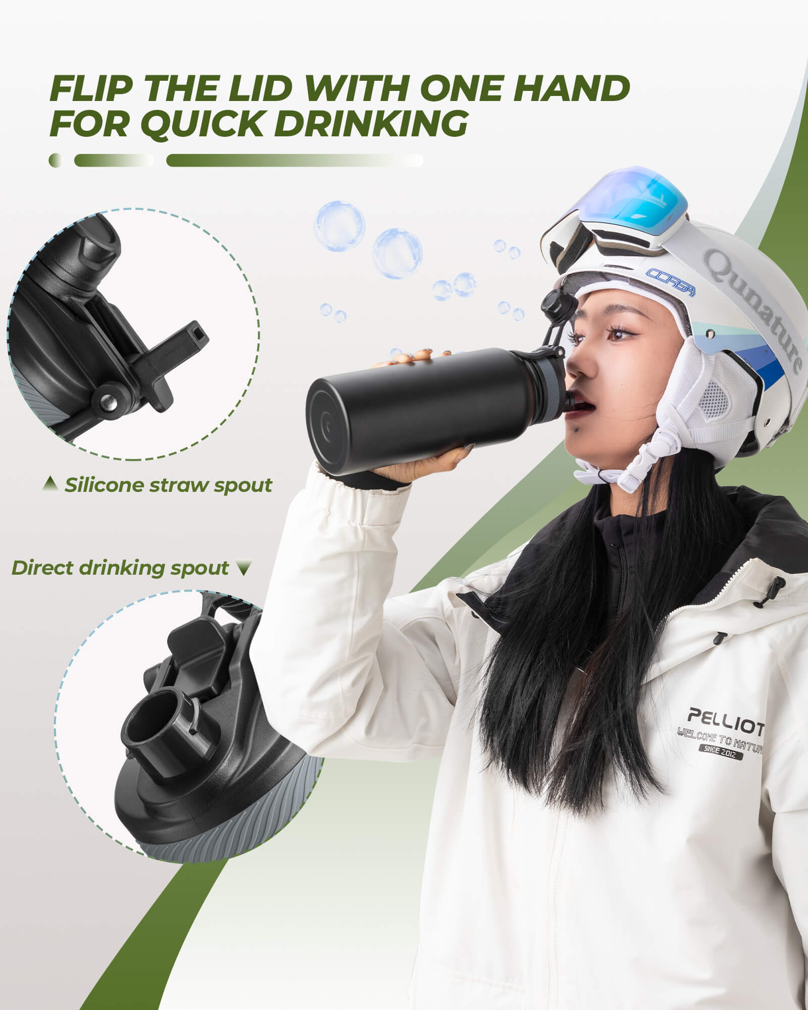 Stainless Steel Water Bottle – Large Capacity