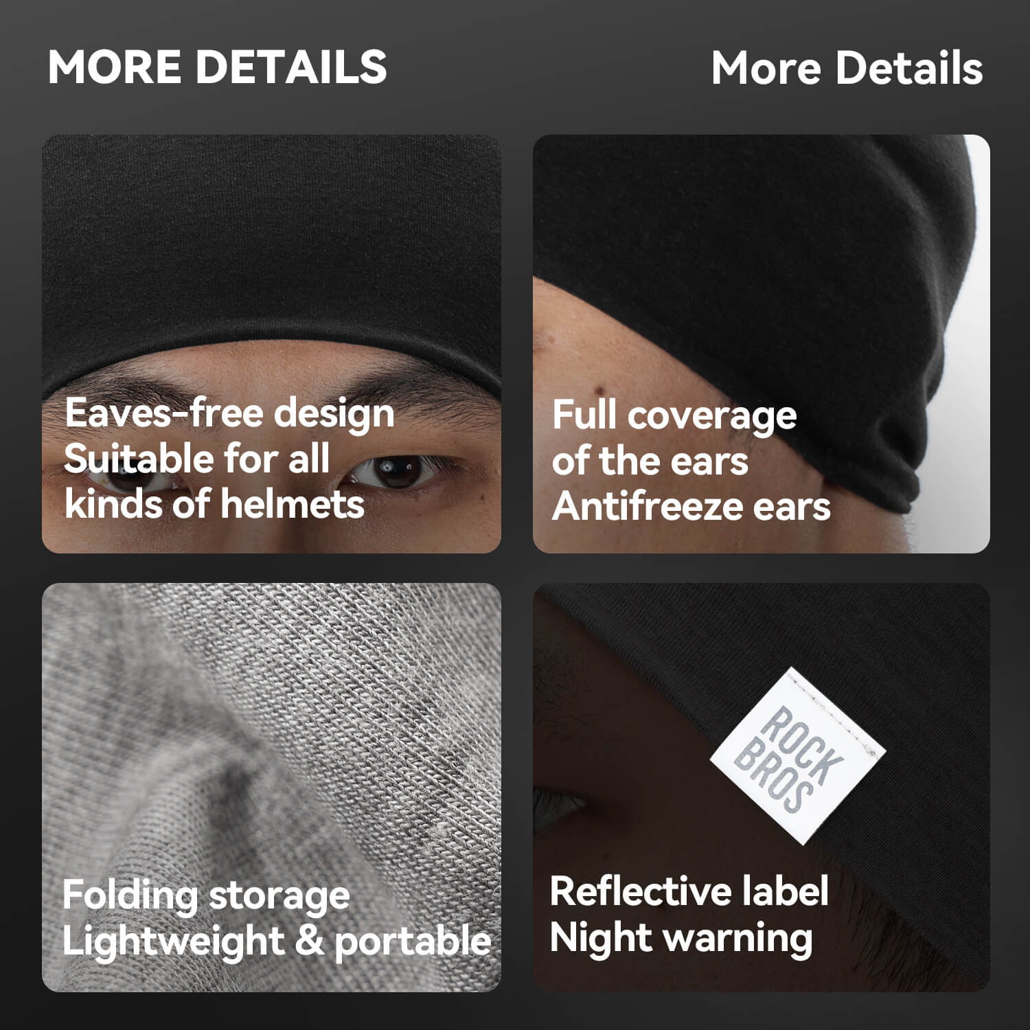 Tencel Merino Wool Thermal Skull Cap