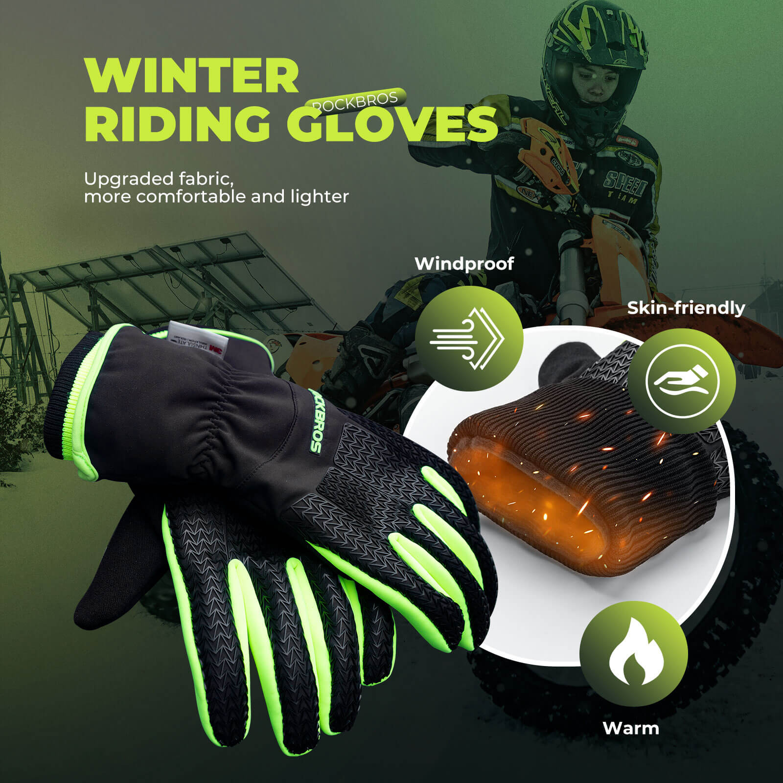 Thermal Full Finger Cycling Gloves