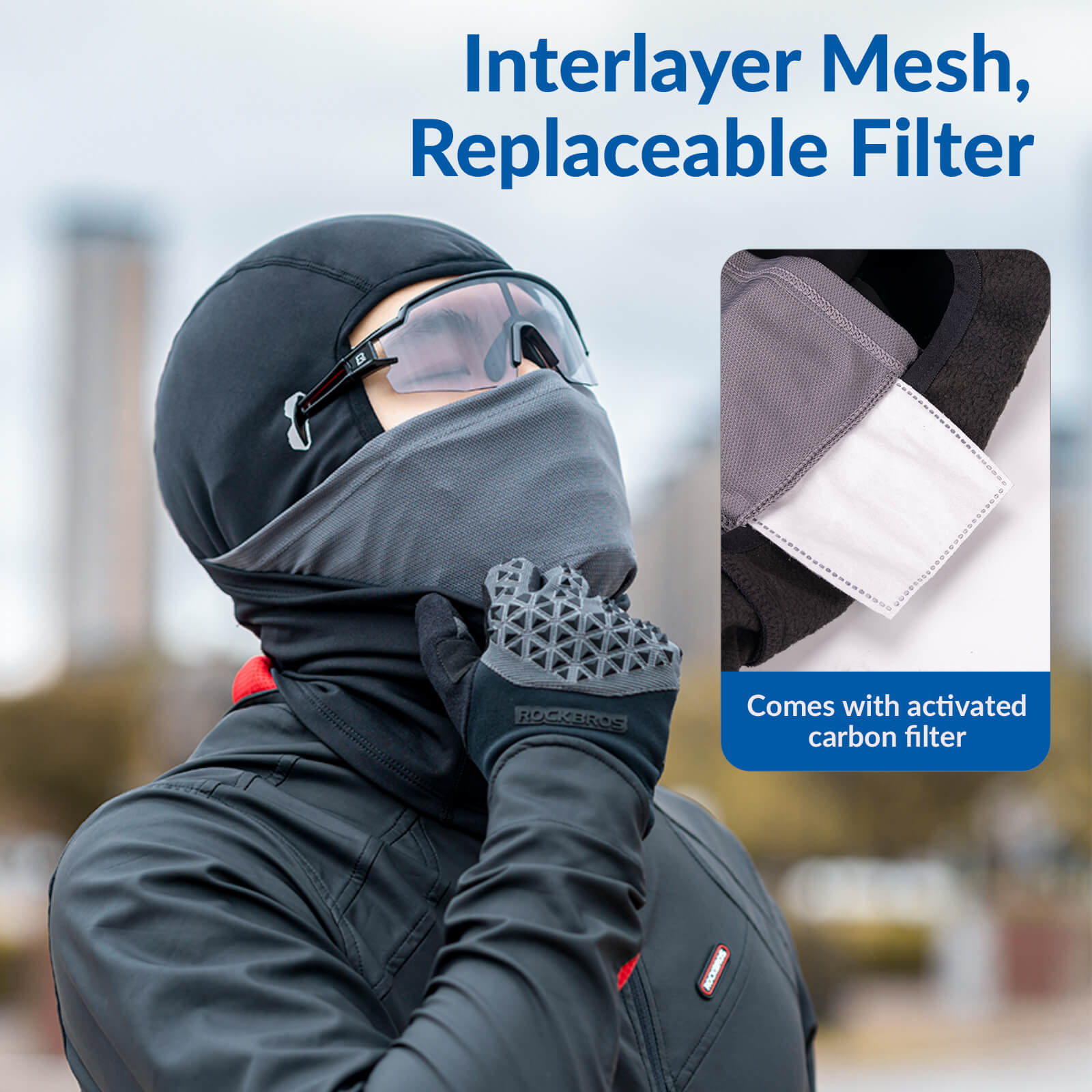 Thermal Ski Balaclava with Glasses Hole