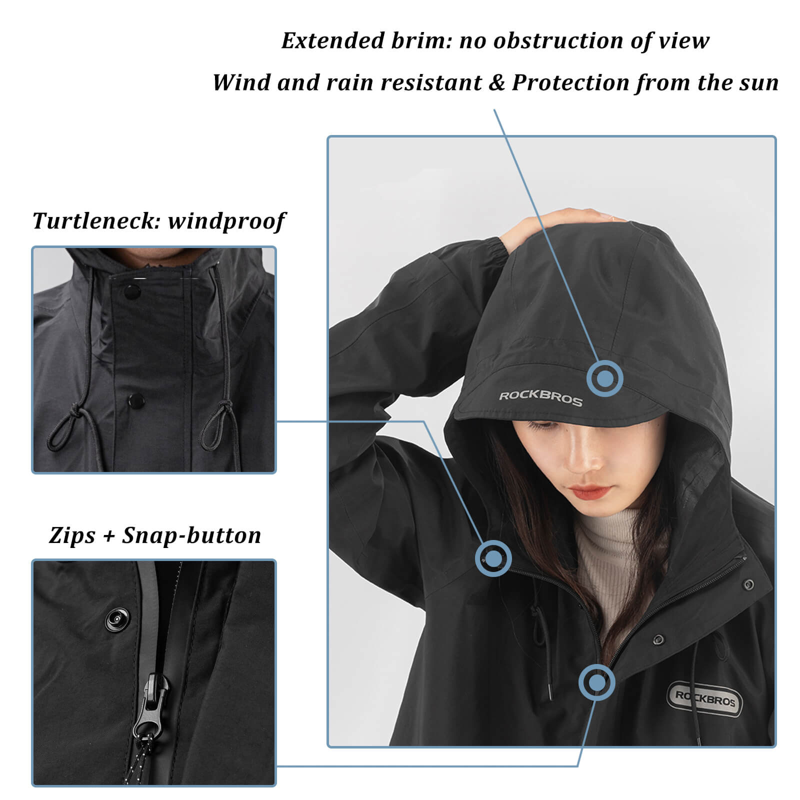 Unisex Long Waterproof Raincoat