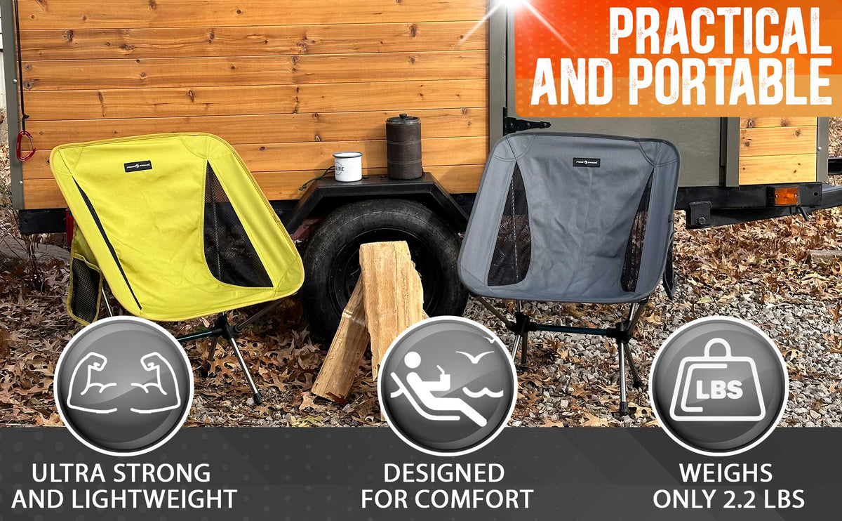 Pike Trail Ultralight Compact Outdoor Camping Tailgate Festival Beach Chair