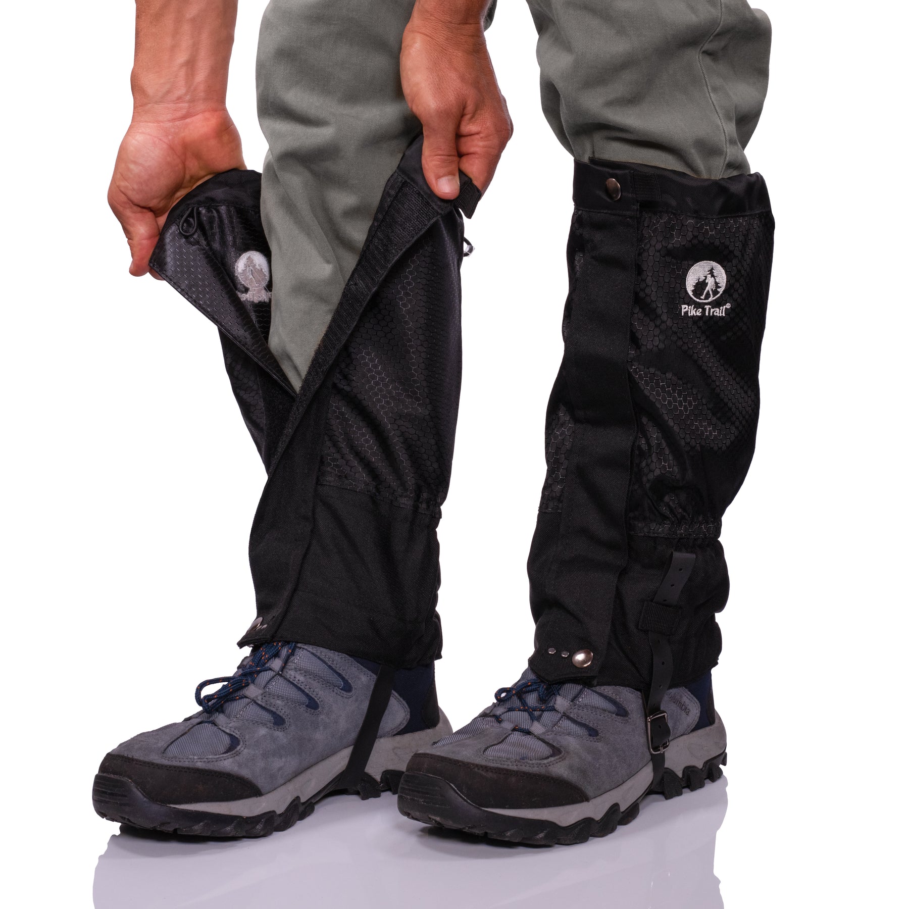 Pike Trail Leg and Ankle Gaiters for Men and Women - Waterproof Boot Covers - for Hiking, Research Field Trips, Outdoor Trail Use, Snow and More - Ad